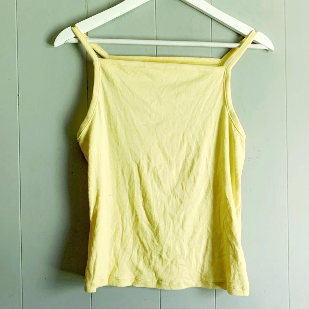 A New Day Square Neck Slim-Fit Ribbed Tank L